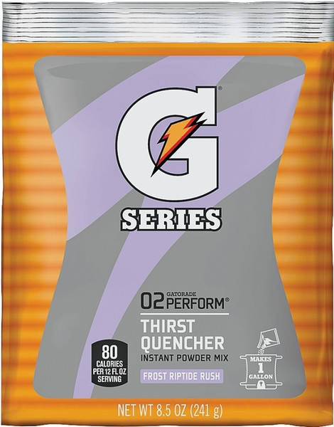 Gatorade 33665 Thirst Quencher Instant Powder Sports Drink Mix, Powder, Riptide Rush Flavor, 8.5 oz Pack [SKU: ORG6968721]