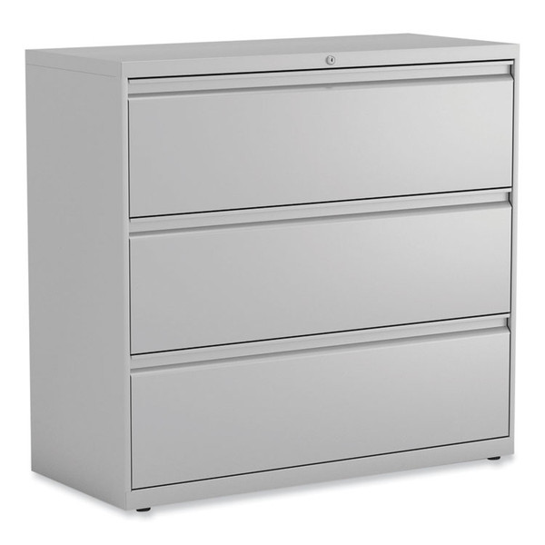 Lateral File, 3 Legal/Letter/A4/A5-Size File Drawers, Light Gray, 42" x 18.63" x 40.25 [SKU: ALEHLF4241LG]