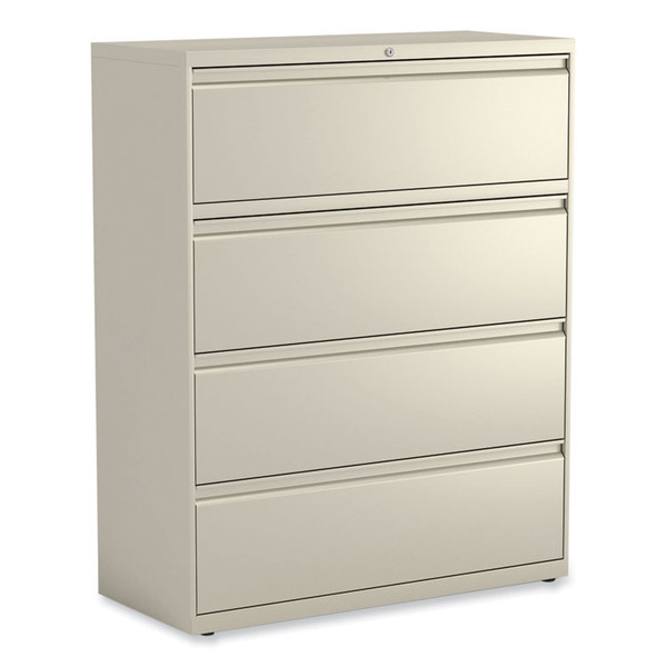 Lateral File, 4 Legal/Letter-Size File Drawers, Putty, 42" x 18.63" x 52.5 [SKU: ALEHLF4254PY]
