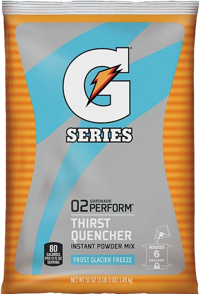 Gatorade 33676 Thirst Quencher Instant Powder Sports Drink Mix, Powder, Glacier Freeze Flavor, 51 oz Pack [SKU: ORG6968176]