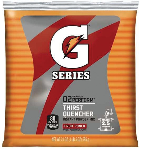 Gatorade 33691 Thirst Quencher Instant Powder Sports Drink Mix, Powder, Fruit Punch Flavor, 21 oz Pack [SKU: ORG6968507]