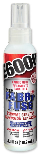 E6000 FABRI-FUSE 565004 Glue, Clear/Cloudy White, 4 fl-oz Bottle [SKU: ORG7457633]