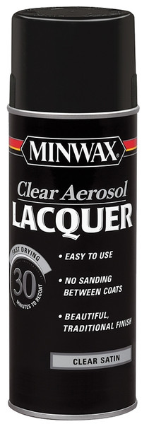 Minwax 152100000 Brushing Lacquer, Liquid, Clear, 12 oz, Aerosol Can [SKU: ORG4731857]