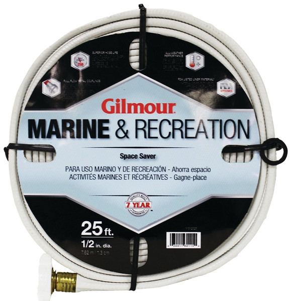 Gilmour 884251-1001 Safe Hose, 1/2 in ID, 25 ft L, White [SKU: ORG0852954]