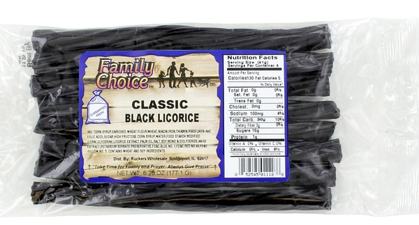 Family Choice 1118 Licorice, Classic Black Flavor, 7 oz [SKU: ORG8889388]