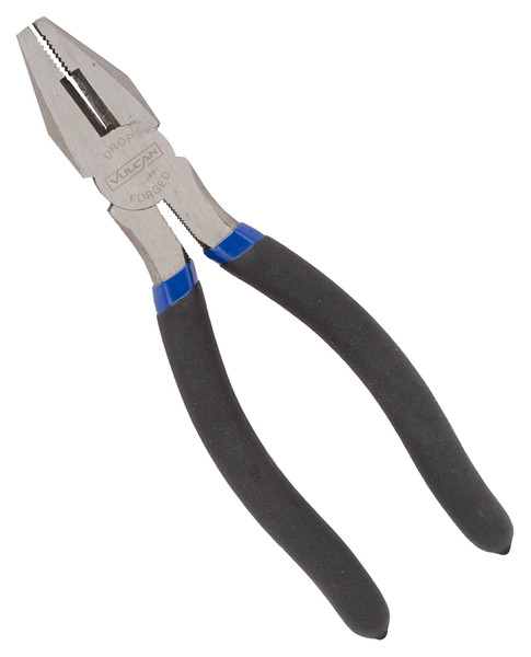Vulcan PC918-21 Linesman Plier, 8 in OAL, 1.2 mm Cutting Capacity, 1-1/2 in Jaw Opening, Black/Blue Handle [SKU: ORG2604387]