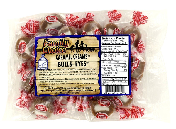 Family Choice 1135 Bullseye, Caramel Flavor, 7.5 oz [SKU: ORG5319389]