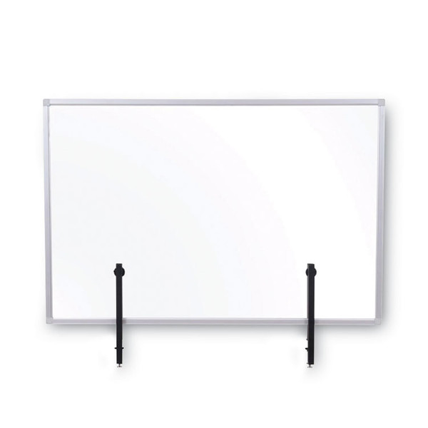 Protector Series Glass Aluminum Desktop Divider, 35.4 x 0.16 x 23.6, Clear [SKU: BVCGL07019101]