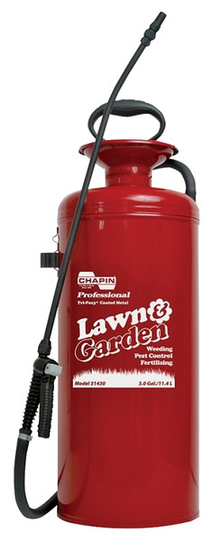 CHAPIN Lawn & Garden Series 31430 Compression Sprayer, 3 gal Tank, Steel Tank, 42 in L Hose [SKU: ORG2879401]