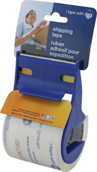 IPG 3196 Shipping Tape, 17.5 yd L, 2 in W, Polypropylene Backing, Clear [SKU: ORG5507033]