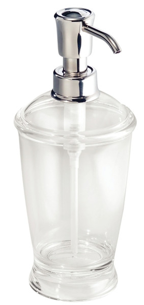 iDESIGN 45620 Soap Dispenser, 12 oz Capacity, Plastic, Clear, Chrome [SKU: ORG7004120]