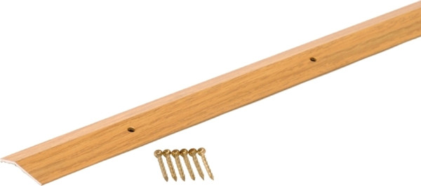 M-D 40120 Carpet Trim, 36 in L, 1.38 in W, Aluminum, Oak [SKU: ORG9027277]