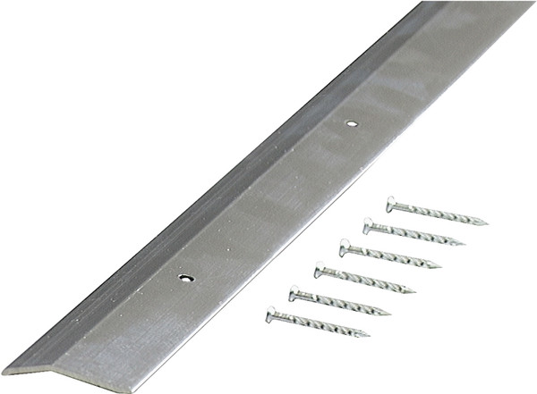 M-D 66472 Carpet Trim, 72 in L, 1.38 in W, Smooth Surface, Aluminum, Silver [SKU: ORG6200000]
