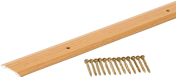 M-D 40132 Seam Binder, 36 in L, 1-1/4 in W, Aluminum, Oak [SKU: ORG4465050]