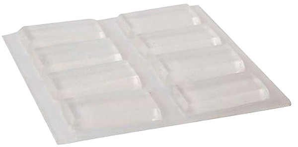 Shepherd Hardware 9963 Bumper Pad, 1/2 x 1 in, Rectangular, Vinyl, Clear [SKU: ORG7242415]
