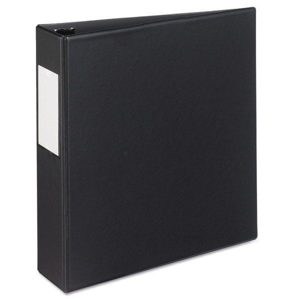 Durable Non-View Binder with DuraHinge and Slant Rings, 3 Rings, 2" Capacity, 11 x 8.5, Black [SKU: AVE08727]
