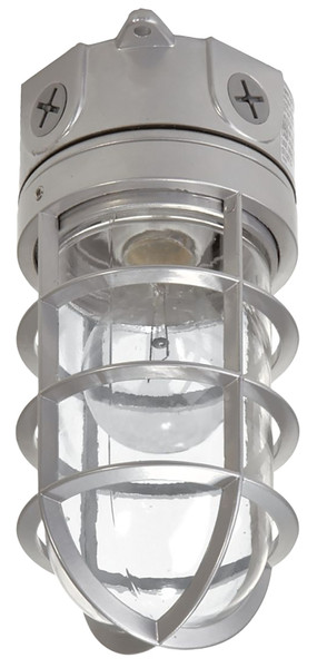 Eaton Lighting VT100G Vapor Tight Light Fixture, 120 VAC, 100 W, Incandescent Lamp, 1600 Lumens Lumens, Aluminum Fixture [SKU: ORG7340870]