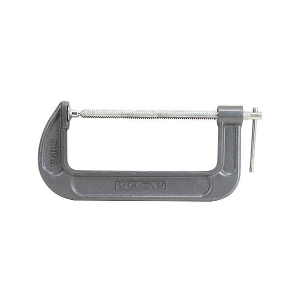 Vulcan JLO-058 C-Clamp, 8 in Max Opening Size, 3-1/8 in D Throat, Steel Body, Gray Body [SKU: ORG7211097]