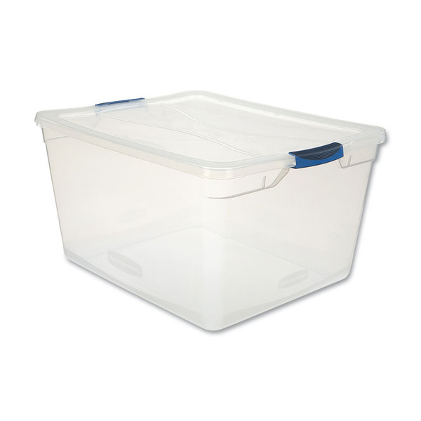 Clever Store Basic Latch-Lid Container, 71 qt, 18.63" x 23.5" x 12.25", Clear [SKU: UNXRMCC710000]