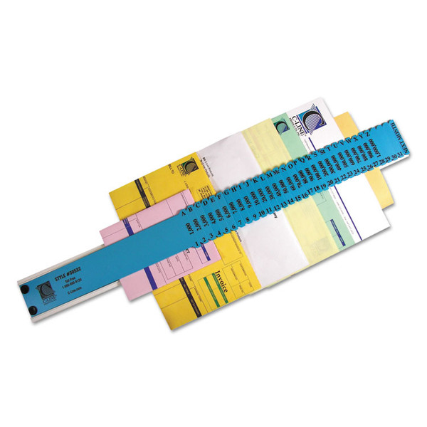 Plastic Indexed Sorter, 32 Dividers, Alpha/Numeric/Date Index, Letter Size, Blue Frame [SKU: CLI30532]