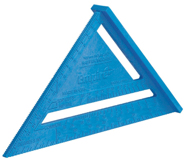 Empire 296 Rafter Square, 0.125 in Graduation, Polycast, 7 in L [SKU: ORG1965938]