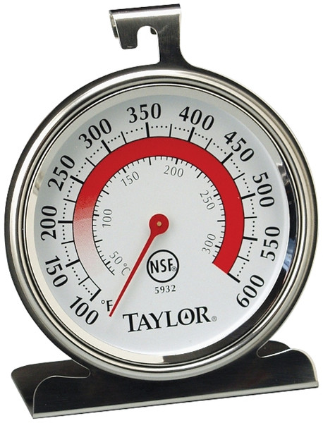 Taylor 5932 Oven Thermometer, 100 to 600 deg F, Analog Display [SKU: ORG6289789]