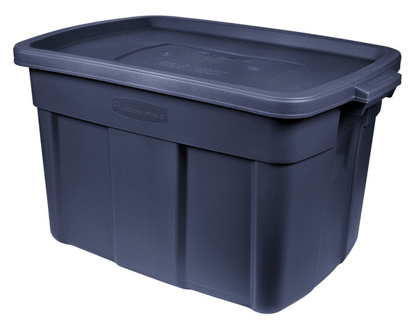 Rubbermaid Roughneck RMRT180000 Storage Box, Polyethylene, Dark Indigo, 23.9 in L, 15.9 in W, 16-1/2 in H [SKU: ORG6247522]