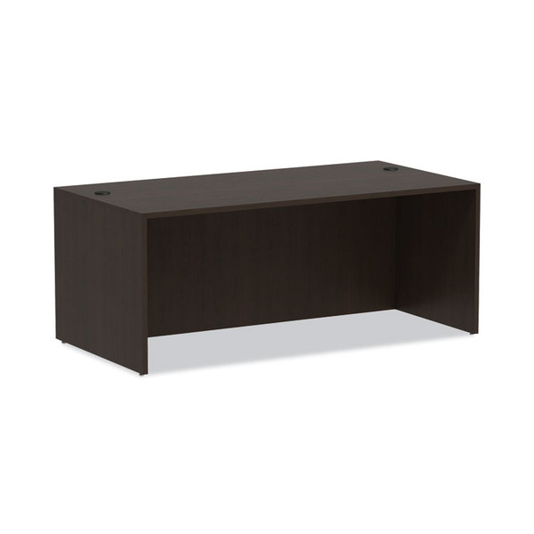 Alera Valencia Series Straight Front Desk Shell, 71" x 35.5" x 29.63", Espresso [SKU: ALEVA217236ES]
