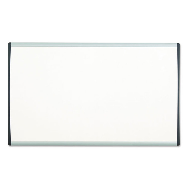 Magnetic Dry-Erase Board, Steel, 11 x 14, White Surface, Silver Aluminum Frame [SKU: QRTARC1411]