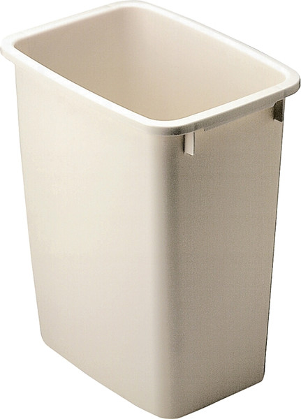 Rubbermaid FG280500BISQU Waste Basket, 21 qt Capacity, Plastic, Bisque, 15 in H [SKU: ORG6256705]