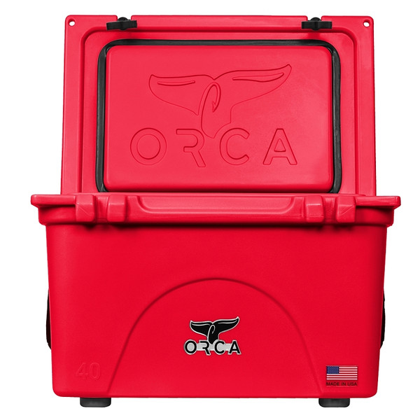 ORCA ORCRE040 Cooler, 40 qt Cooler, Red, Up to 10 days Ice Retention [SKU: ORG5280755]