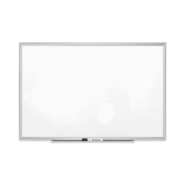 Classic Series Porcelain Magnetic Board, 72 x 48, White, Silver Aluminum Frame [SKU: QRT2547]
