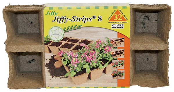 Jiffy JS32 Peat Pot Strip, 32 -Cell, Peat Moss [SKU: ORG3895505]