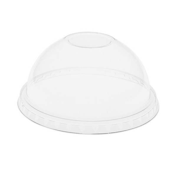 EarthChoice Strawless RPET Lid, Dome Lid, Clear, Fits 12 oz to 24 oz "B" Cups, Clear, 1,020/Carton [SKU: PCTYPDL24CNH]