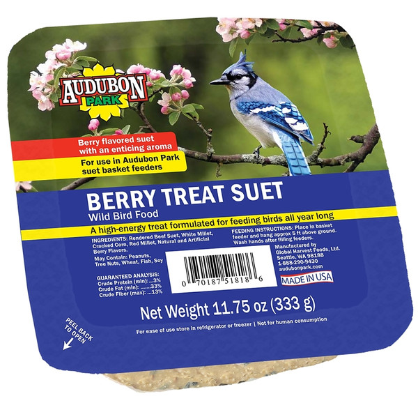 Audubon Park 1844 Wild Bird Food, Berry Treat Flavor, 0.734 lb [SKU: ORG4273389]
