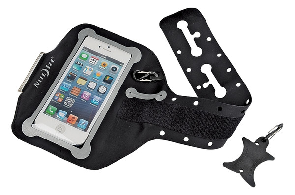 Nite Ize NIPB2-01-R8 Action Arm Band, Large, Microfiber Cloth, Black, For: iPhone 6s and Samsung Galaxy S7 [SKU: ORG5575881]