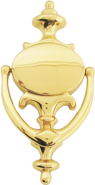 Schlage SC23107605 Door Knocker, Solid Brass, Brass, 5 in Mounting Hole [SKU: ORG6535082]