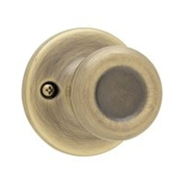 Kwikset 488T 5V1 Pull Only Door Knob, 1-7/8 in Dia Knob, Zinc, Antique Brass [SKU: ORG6579346]