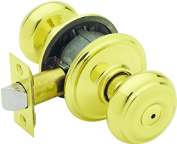 Schlage Georgian Series F40 GEO 605 Privacy Door Knob, Brass, Brass [SKU: ORG6589154]