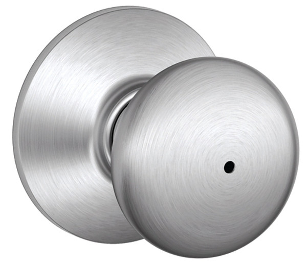 Schlage Plymouth Series F40CSVPLY626 Privacy Door Knob, Satin Chrome [SKU: ORG6786883]