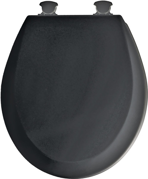 Mayfair 41EC 047/46EC Toilet Seat, Round, Molded Wood, Black, Twist Hinge [SKU: ORG3060340]