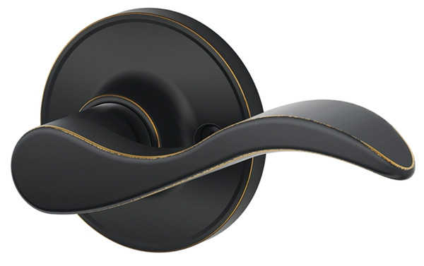 Schlage Seville Series J170SEV716RH Dummy Lever, Aged Bronze [SKU: ORG3529997]