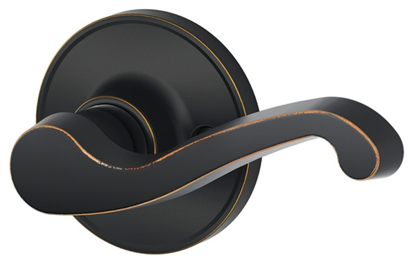 Schlage LaSalle Series J170LAS716RH Dummy Lever, Aged Bronze [SKU: ORG9222241]