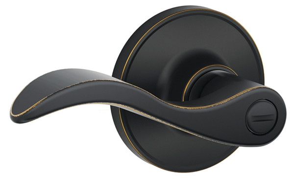 Schlage Seville Series J40SEV716 Privacy Lever, Aged Bronze [SKU: ORG9696717]