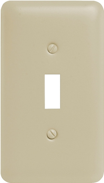 Amerelle 935TAL Wallplate, 5 in L, 2-13/16 in W, 1 -Gang, Steel, Light Almond [SKU: ORG3500667]