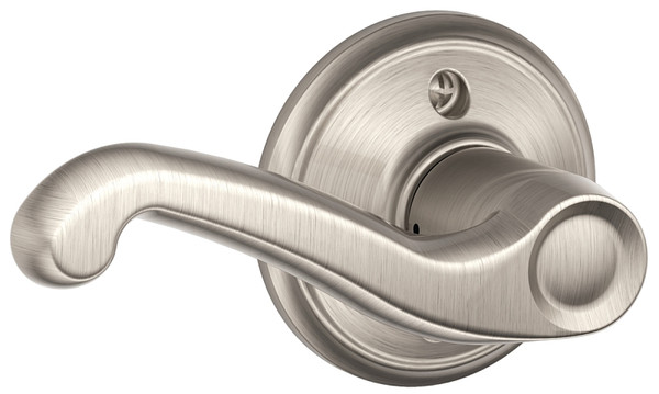 Schlage Flair Series F170VFLA619LH Dummy Lever, Zinc, Satin Nickel [SKU: ORG0029322]