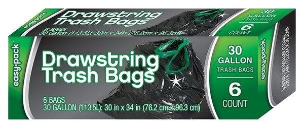 Easy Pack 1321 Trash Bag, 30 gal Capacity [SKU: ORG5747191]