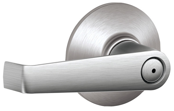 Schlage Elan Series F40CSVELA626 Privacy Lever, Zinc, Satin Chrome [SKU: ORG6786859]
