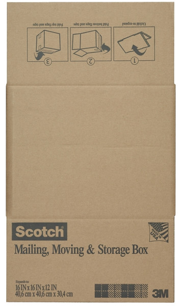 Scotch 8016.2FB Folded Box, L, Brown [SKU: ORG7643851]