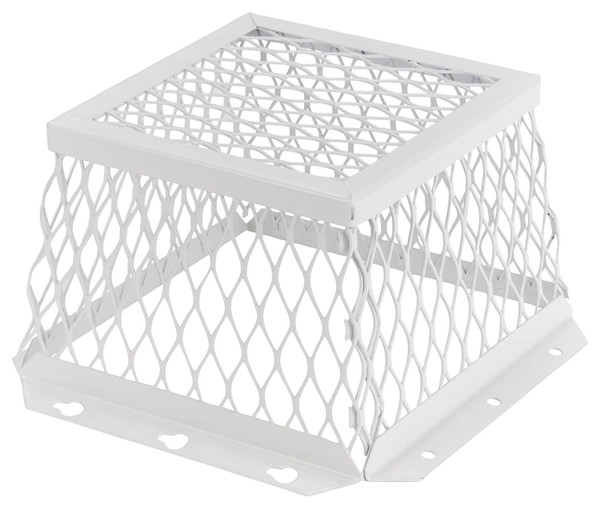 HY-C RVG-DVG-R Dryer Vent Guard, Square Duct, Stainless Steel, White, Powder-Coated [SKU: ORG7390008]